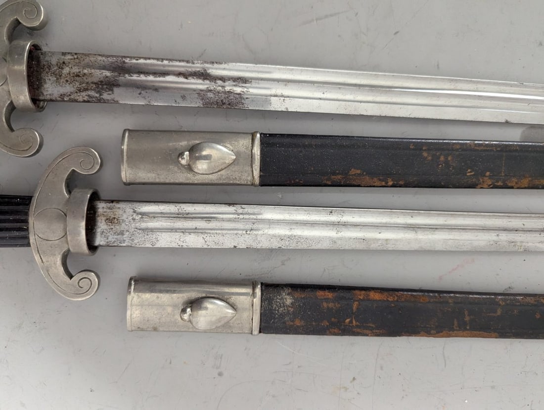 German Railway Official Dagger Pair by GebrÃ¼der Weyersberg with Knight's Head Mark - 3