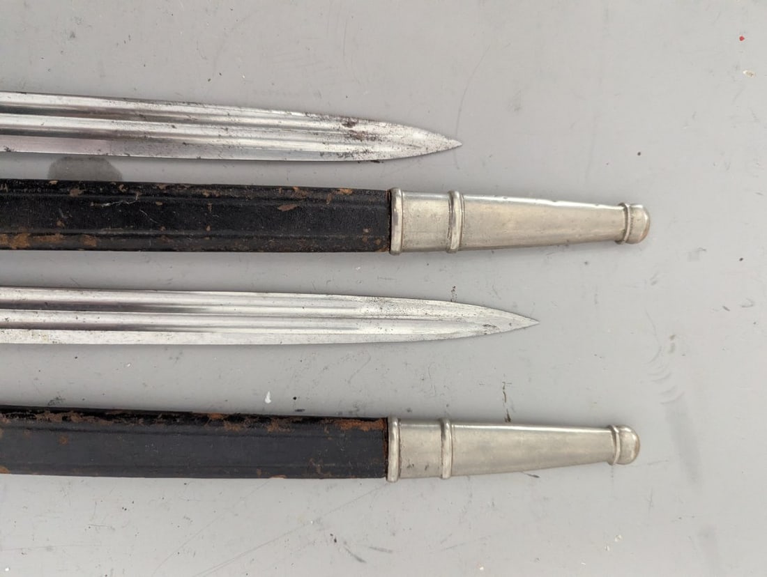 German Railway Official Dagger Pair by GebrÃ¼der Weyersberg with Knight's Head Mark - 5