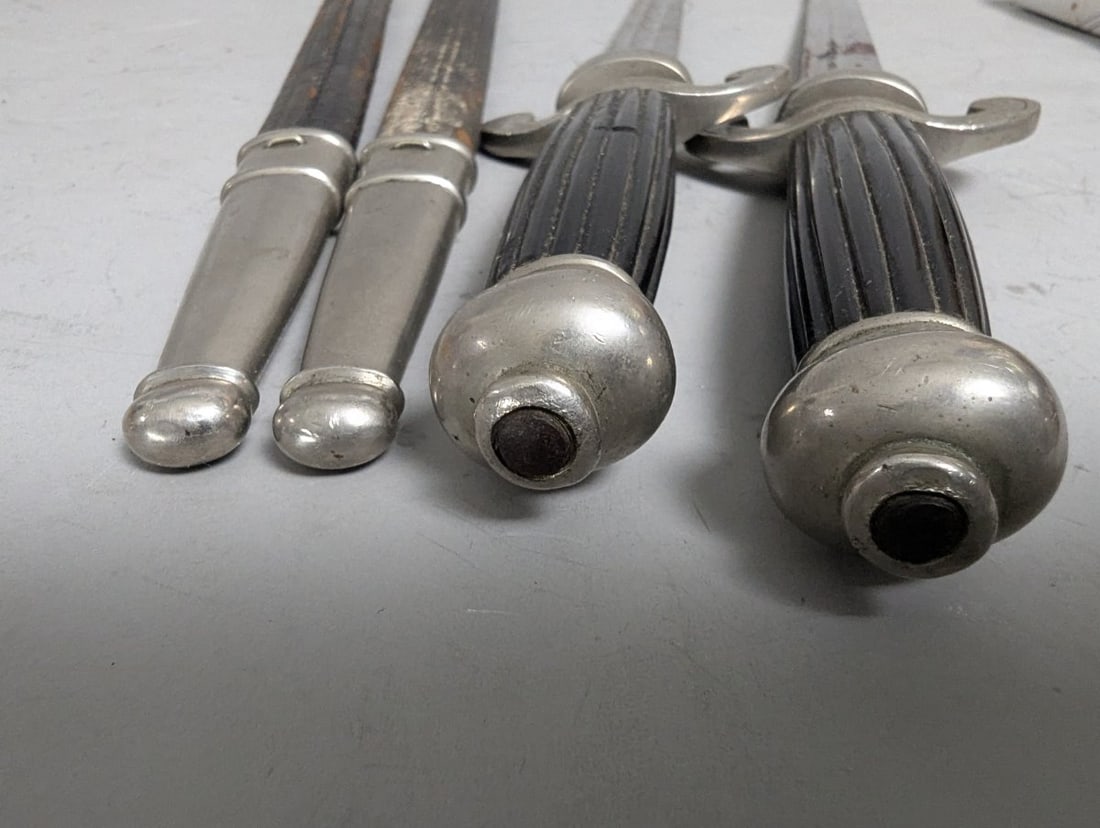 German Railway Official Dagger Pair by GebrÃ¼der Weyersberg with Knight's Head Mark - 8