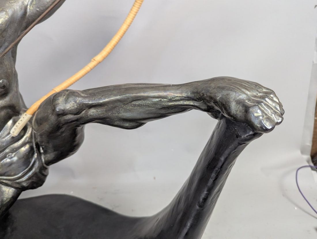 Large Mid-Century Italian Ceramic Archer Sculpture by Casan Stunning Collectible Art - 2