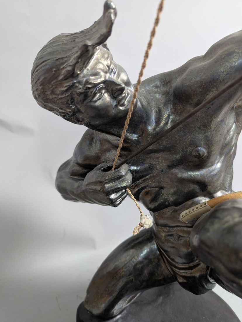 Large Mid-Century Italian Ceramic Archer Sculpture by Casan Stunning Collectible Art - 3