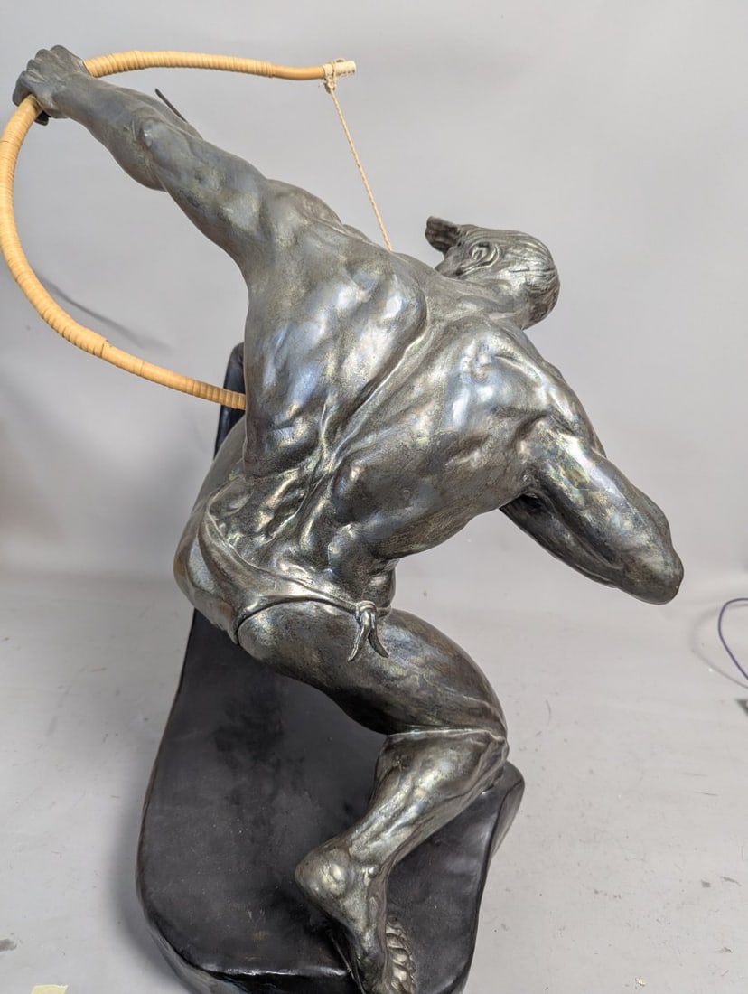 Large Mid-Century Italian Ceramic Archer Sculpture by Casan Stunning Collectible Art - 6