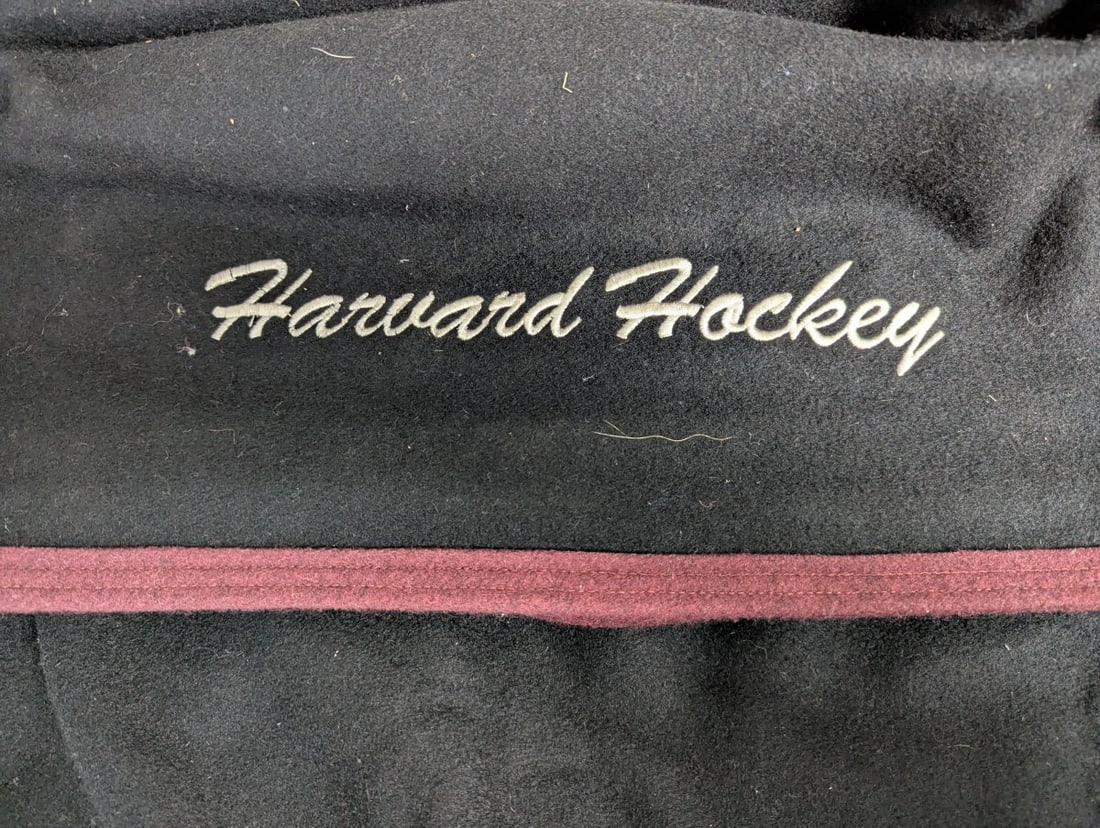 Collegiate Traditions Harvard Hockey Wool Blanket Vintage Style Memorabilia - 4