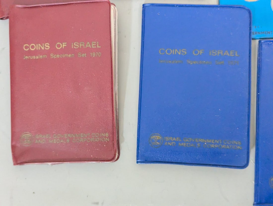 Israel Government Coins and Medals Collection 29 Numismatic Sets Coins of Israel 1960s 1970s - 15