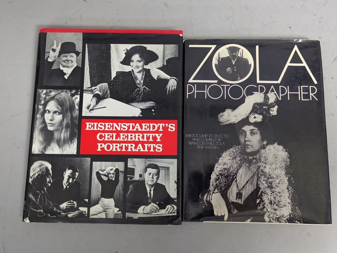 Collection of Photography Books Featuring Eisenstaedt, Zola, and Historical Perspectives - 2