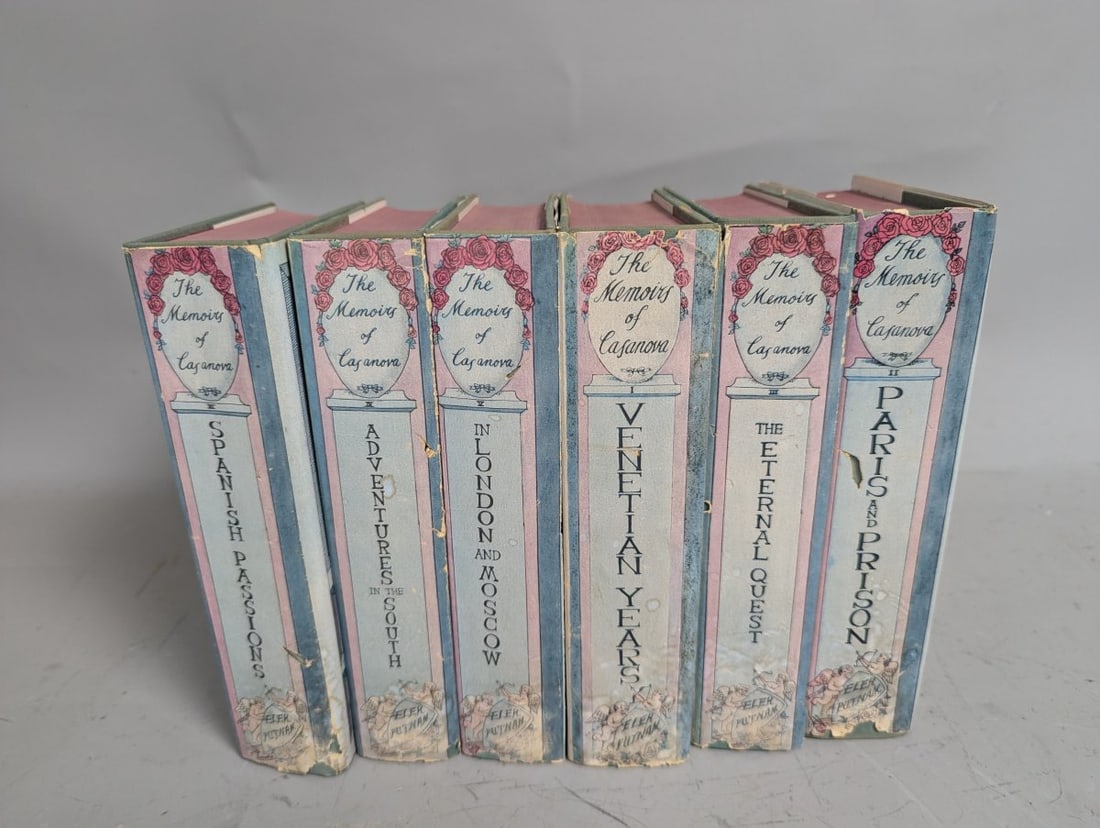 The Memoirs of Casanova Six Volume Set by Arthur Machen - Unabridged English Translation: **Important** Please read below description on how to avoid high shipping costs. Experience the complete six-volume set of 'The Memoirs of Casanova' with each book capturing a unique aspect of