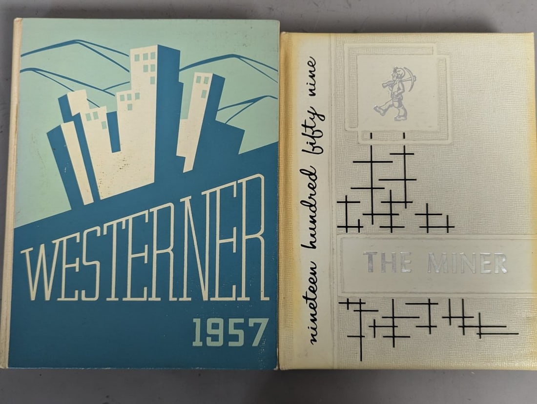 Vintage Yearbooks Collection Lot of 6 including West High School and Military History Books - 3