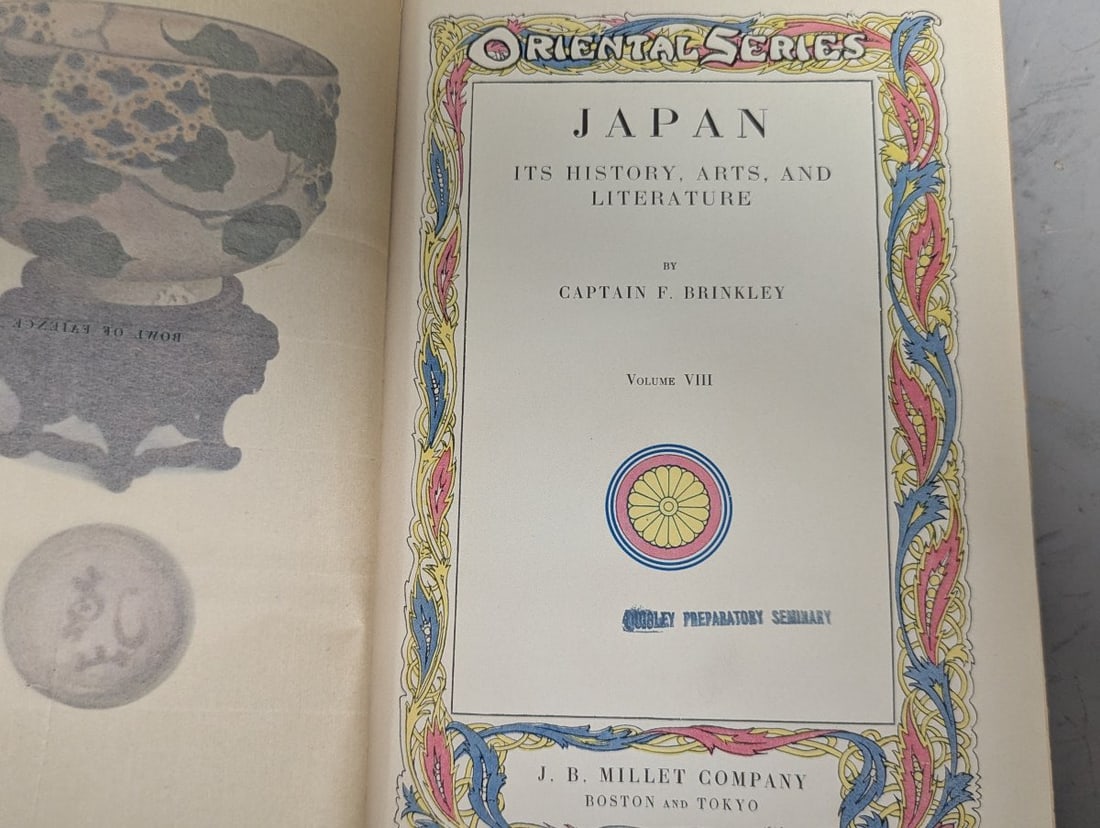 Antique 6 Volume Japan Its History Arts & Literature - 5