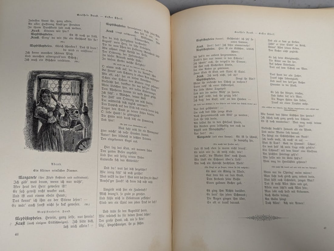 Goethe's Faust Illustrated German Edition by Johann Wolfgang von Goethe with Engravings - 4