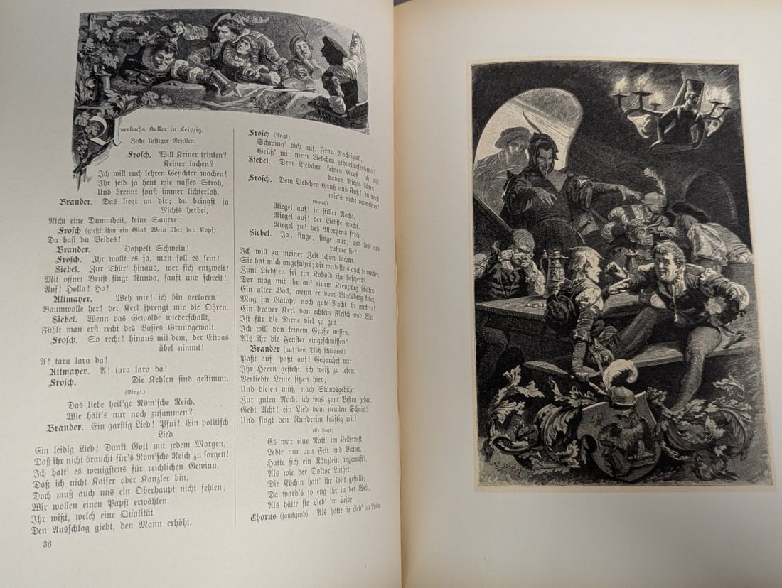 Goethe's Faust Illustrated German Edition by Johann Wolfgang von Goethe with Engravings - 5