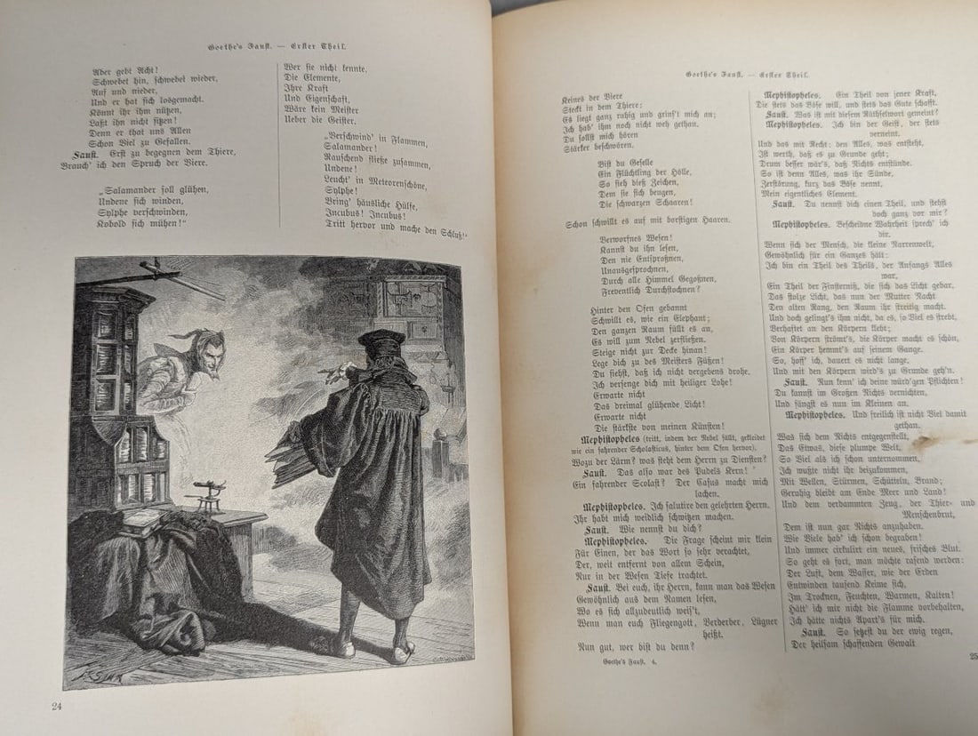 Goethe's Faust Illustrated German Edition by Johann Wolfgang von Goethe with Engravings - 6