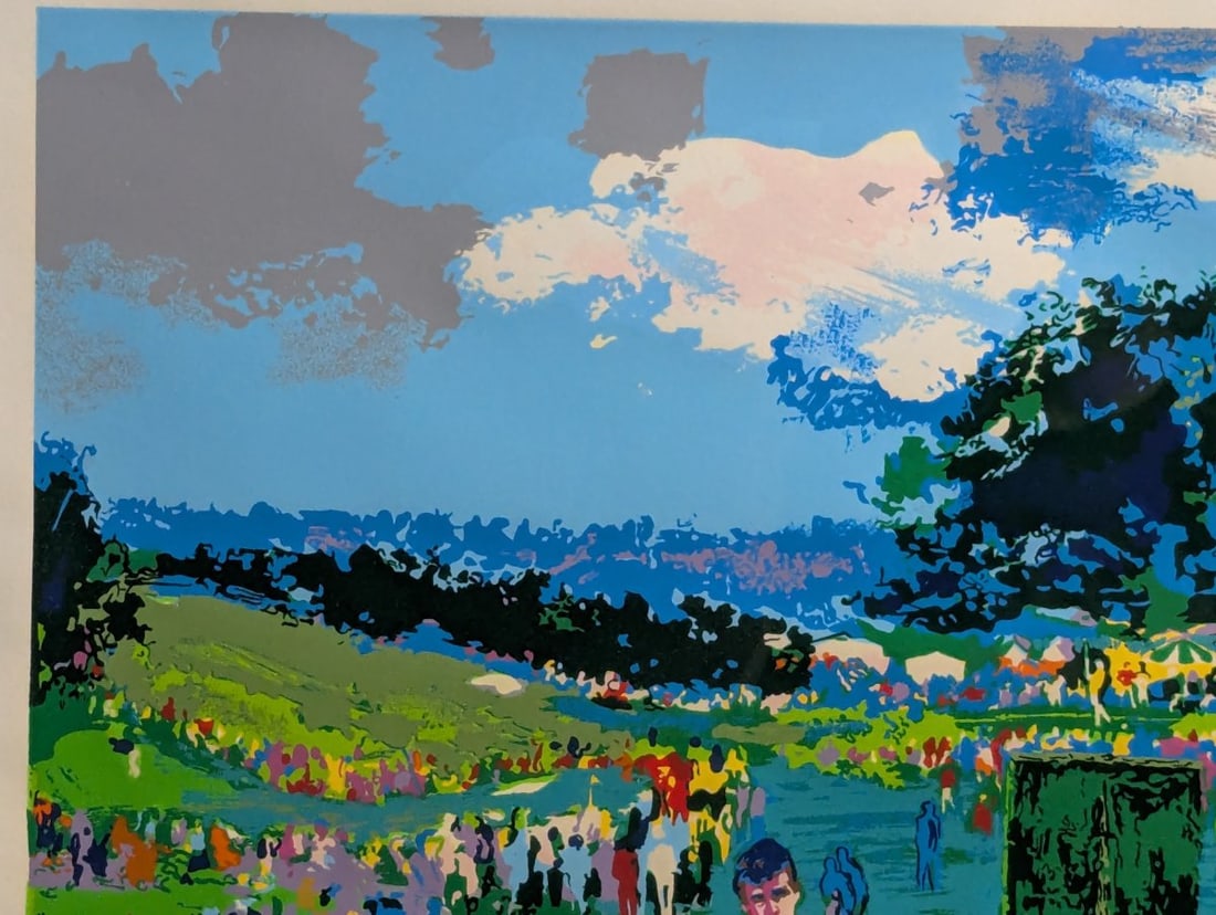 LeRoy Neiman Augusta Golf Jack Nicklaus Signed Serigraph Framed Sports Art - 3