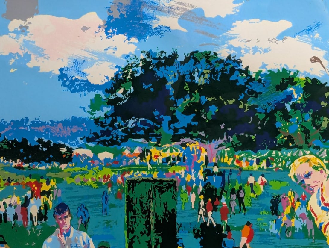 LeRoy Neiman Augusta Golf Jack Nicklaus Signed Serigraph Framed Sports Art - 4