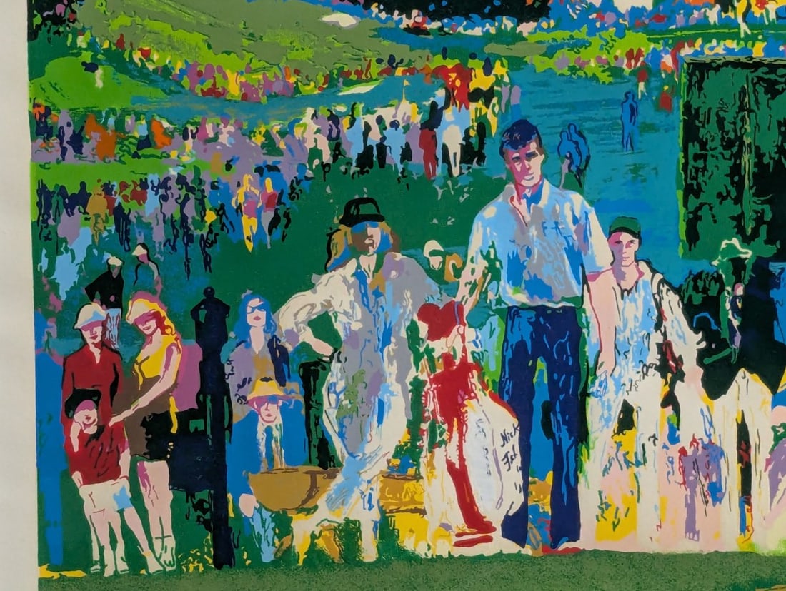 LeRoy Neiman Augusta Golf Jack Nicklaus Signed Serigraph Framed Sports Art - 6