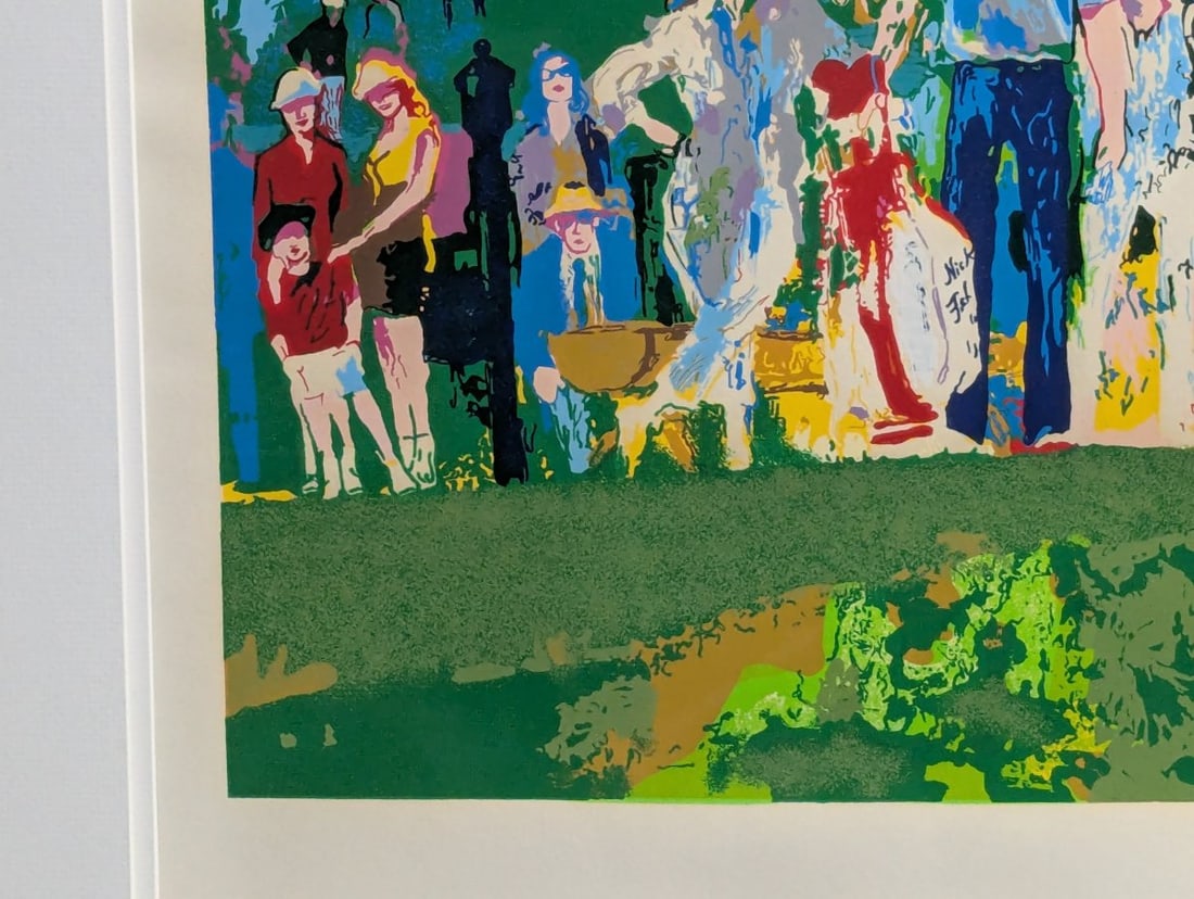 LeRoy Neiman Augusta Golf Jack Nicklaus Signed Serigraph Framed Sports Art - 9