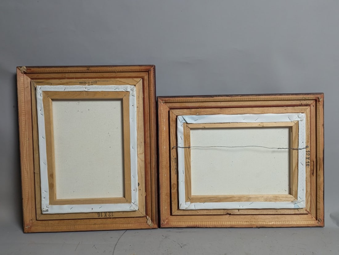 H. Hargrove Nostalgic Americana Framed Prints Set of 2 Vintage Art Decor - 13