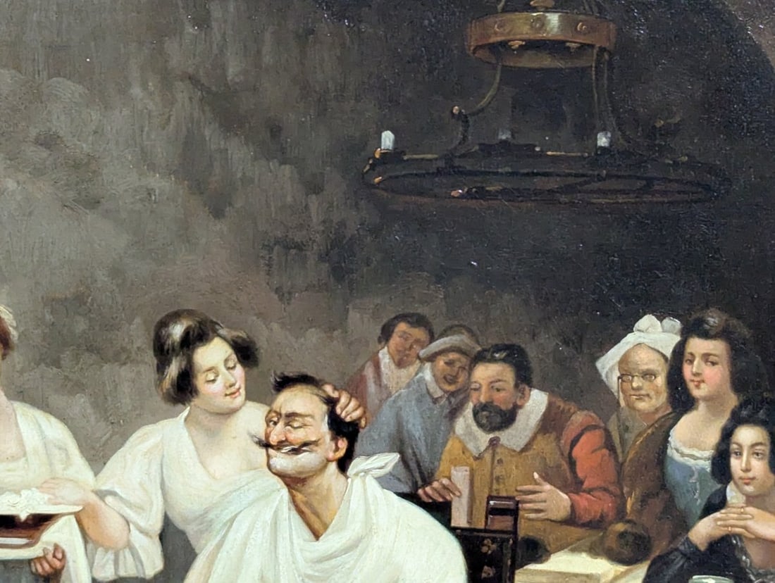 Carl Herpfer German 1836-1897 Oil on Canvas Historical Genre Scene Artwork - 5