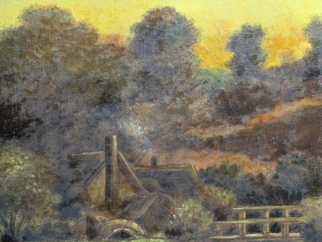 Framed Oil Painting The Old Mill by John S Proctor Stunning Landscape Art - 8