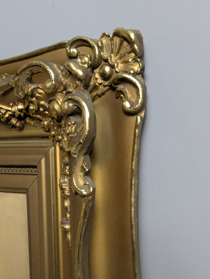 F Brillet Pastoral Sheep Oil Painting Ornate Gilt Frame Decorative Art - 16