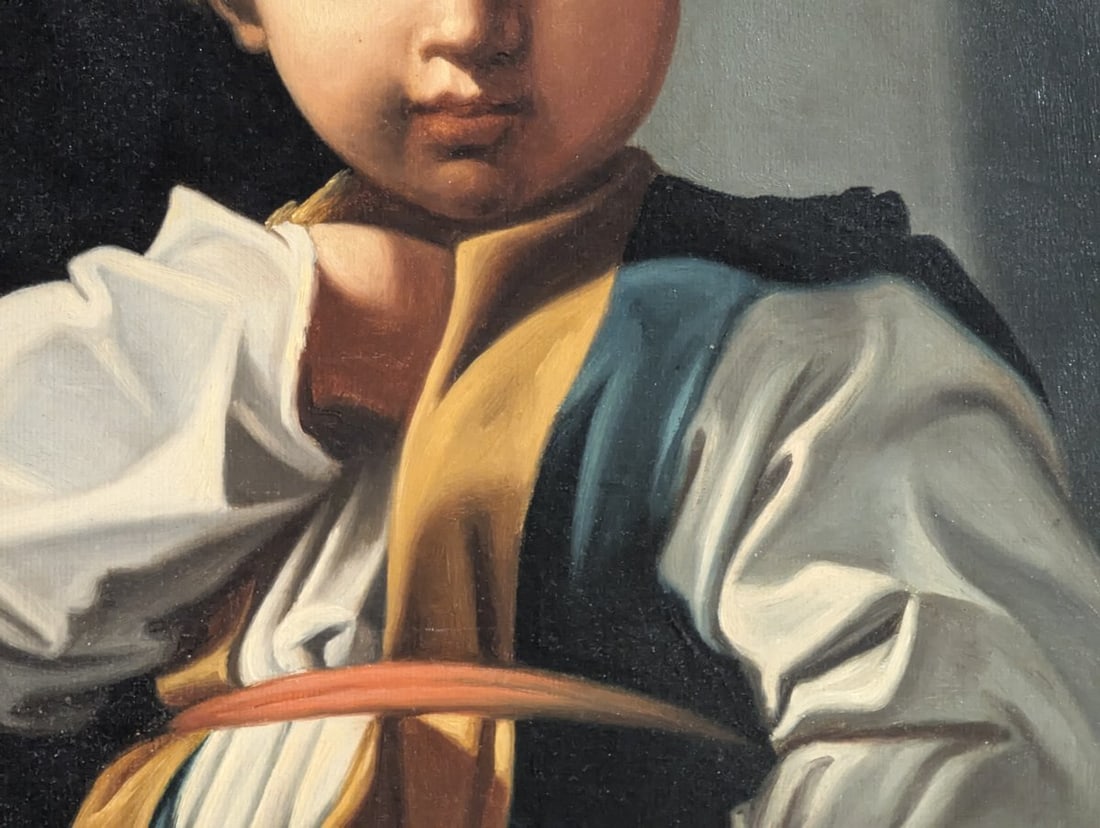 Vincenzo Ciappa 19th Century Oil Painting The Golden Prince Charming Portrait - 8