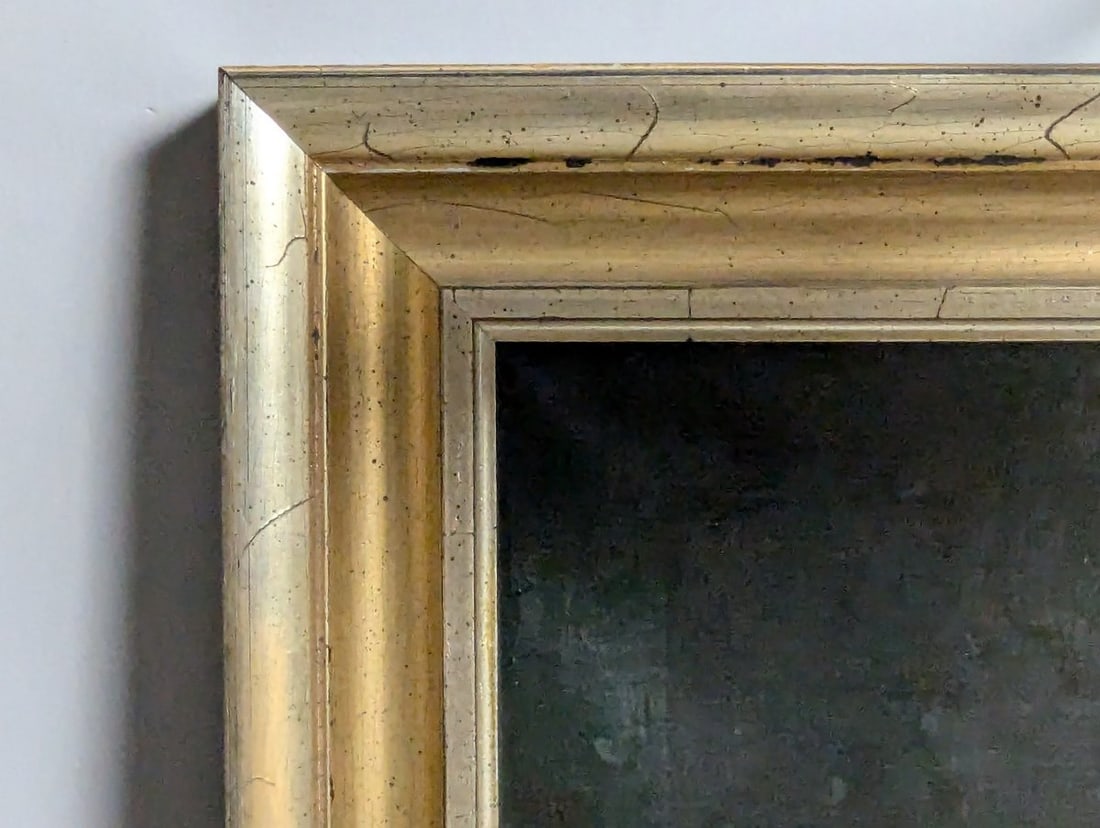 Unsigned 19th Century Style Portrait Oil Painting with Picture Light - 17