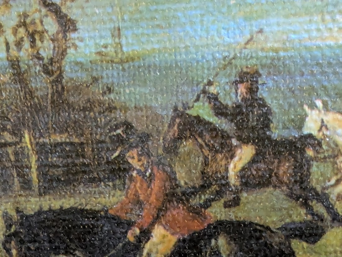 Framed Fox Hunting Scene Print by John Ferneley Equestrian Wall Art Decor - 10