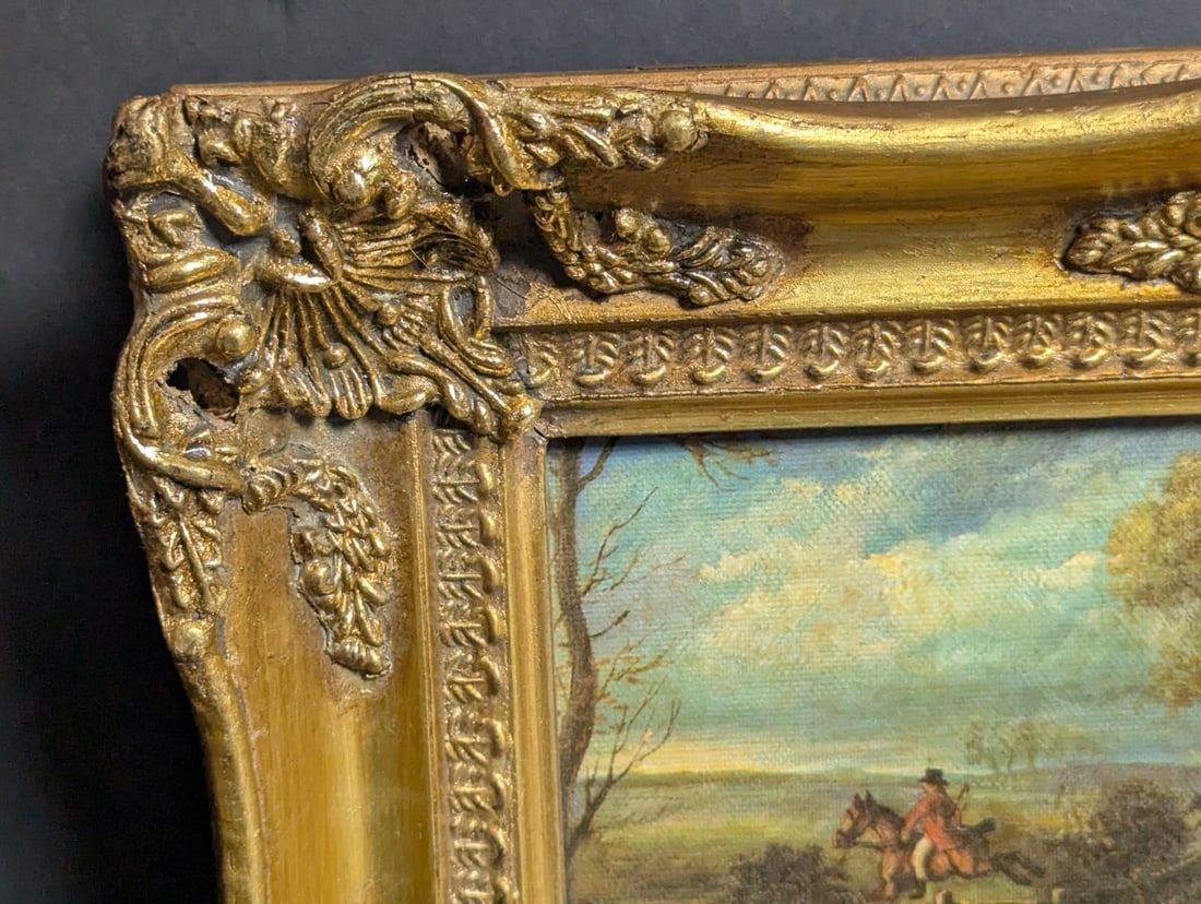 Framed Fox Hunting Scene Print by John Ferneley Equestrian Wall Art Decor - 12