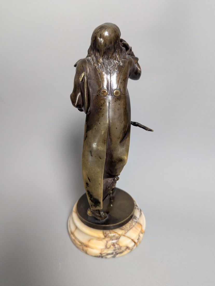 Bronze Sculpture Le Siffleur The Whistler by Alfred Lalouette Decorative Art Piece - 4