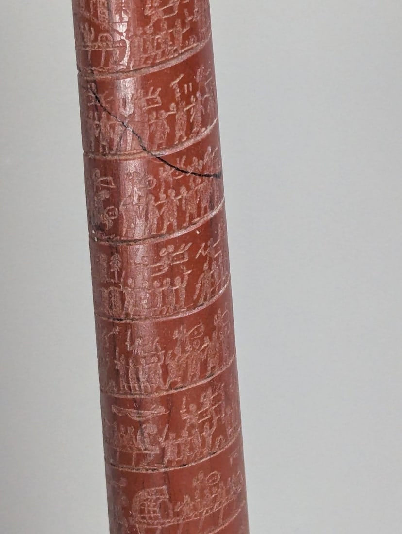 Grand Tour Souvenir Model of the Column of Marcus Aurelius Antique Decorative Object - 3