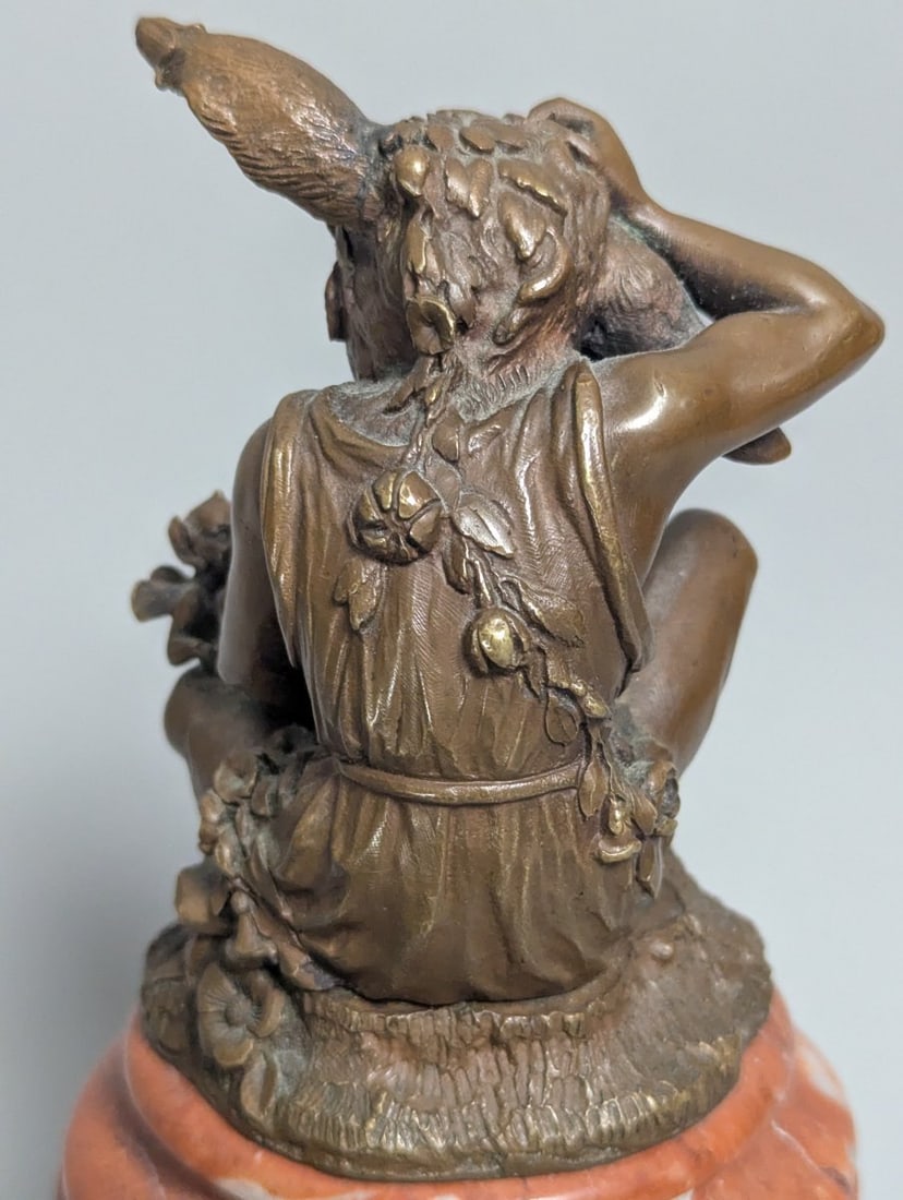 Bronze Figure L'Ane et le petit Amour by Albert-Ernest Carrier-Belleuse Sculpture - 4