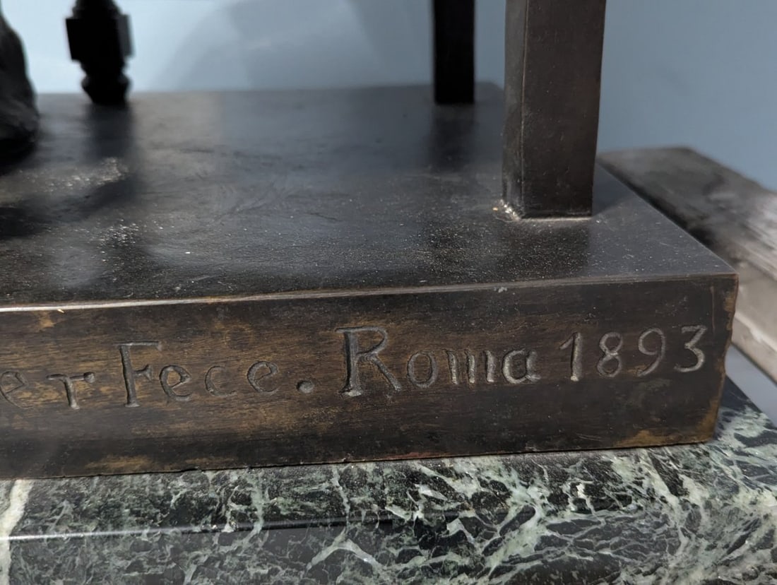 Bronze Sculpture of Nicolaus Copernicus by Teodor Rygier Historical Collectible 1893 - 11