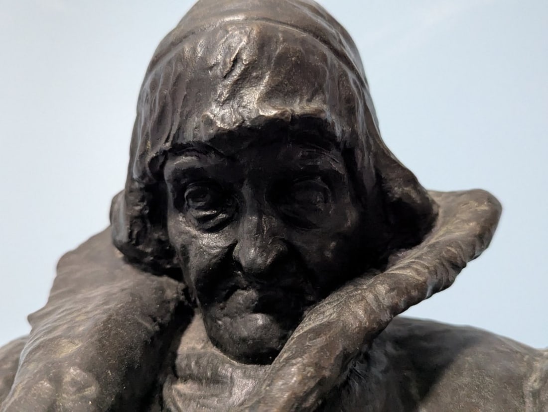 Bronze Sculpture of Nicolaus Copernicus by Teodor Rygier Historical Collectible 1893 - 3