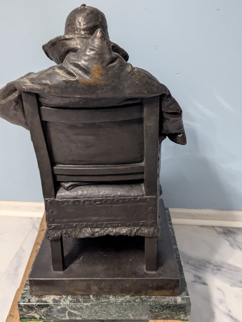 Bronze Sculpture of Nicolaus Copernicus by Teodor Rygier Historical Collectible 1893 - 7
