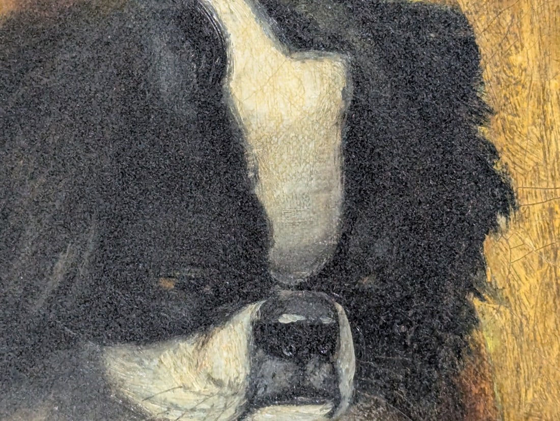 Alexander Pope Japanese Chin Oil Painting Crystal Ball Listed Artist Signed - 11