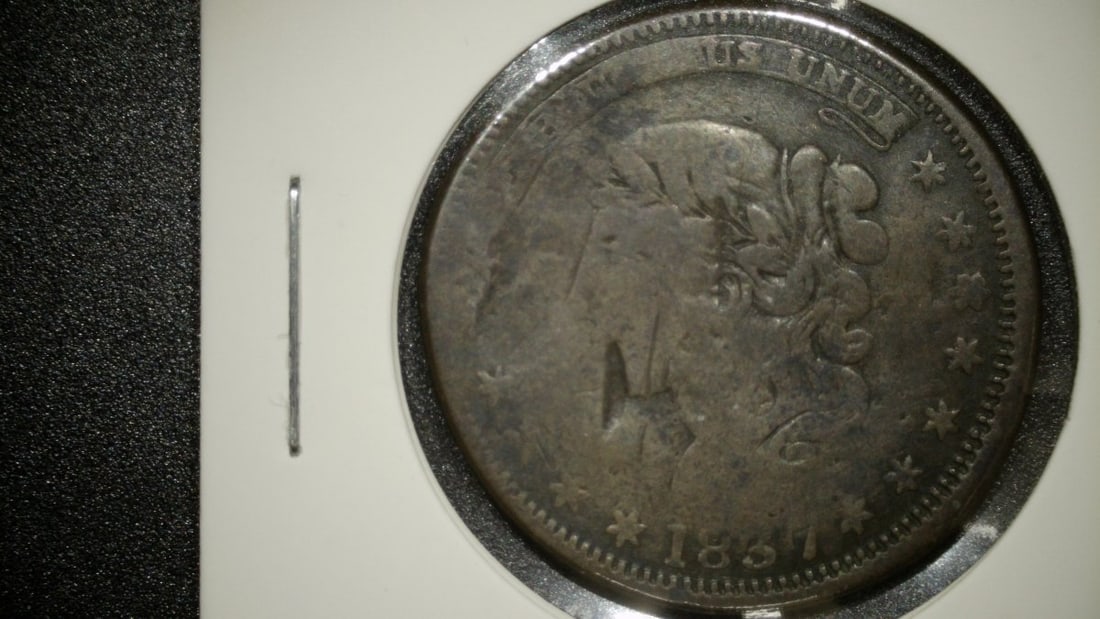 1837 Hard Times Token Low-154 Mule US Large Cent French Colonies Poor 1: **Important** Please read below description on how to avoid high shipping costs. Discover a rare piece of numismatic history with this 1837 Hard Times Token, Low-154 Mule, expertly minted in copper