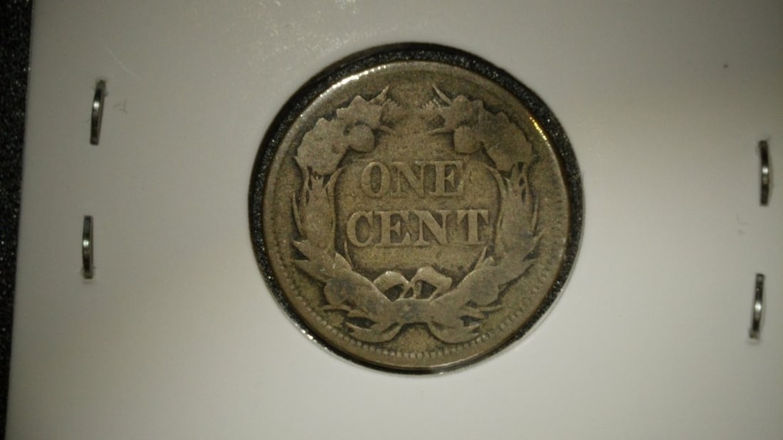 1857 Flying Eagle Cent G Good Condition - First Year Issue by James B. Longacre - 2