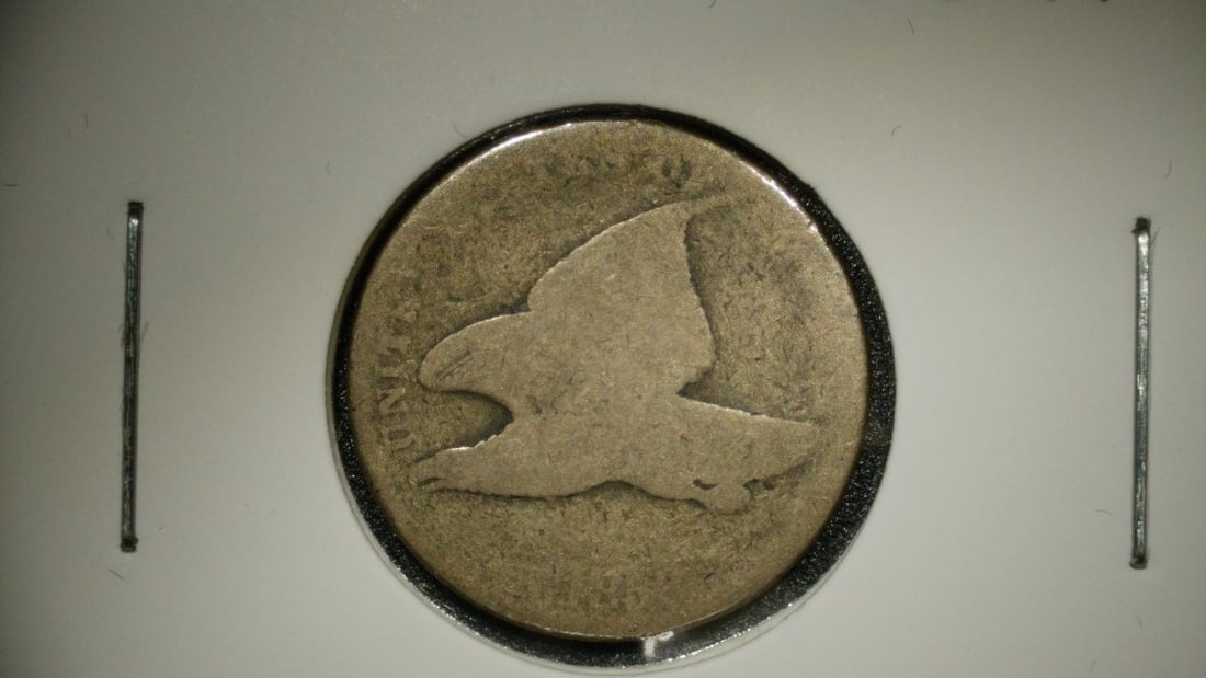 1858 Flying Eagle Cent VG - James B. Longacre, Last Year of Issue, Numismatic Coin: **Important** Please read below description on how to avoid high shipping costs. This is a remarkable 1858 Flying Eagle Cent, the final year of issue for this short-lived but popular series. Graded as