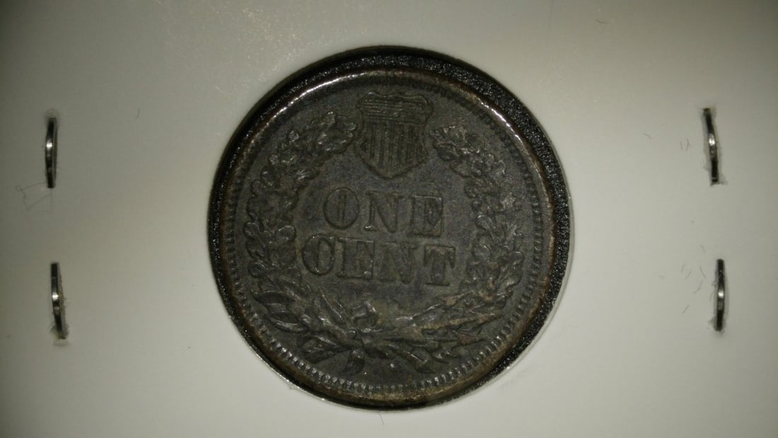 1860 Indian Head Cent Very Fine VF Coin by James Barton Longacre - 2