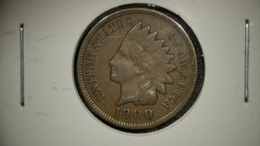 Collection of 4 Indian Head Cents 1900 F 1896 G 1907 AU 1890 EF by James Barton Longacre: **Important** Please read below description on how to avoid high shipping costs. This auction presents a remarkable collection of four Indian Head Cents, each graded by a professional third party for 