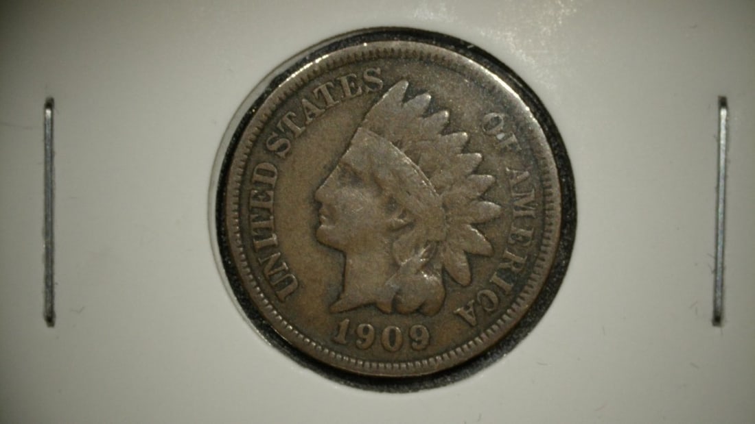 1909 Indian Head Cent Fine by James Barton Longacre Last Year of Issue Coin: **Important** Please read below description on how to avoid high shipping costs. This is a remarkable 1909 Indian Head Cent, which is notable as the final year of issue for this iconic series. Profess