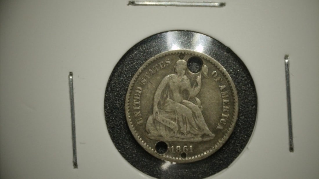 Lot of 2 United States Half Dime Coins 1861 Seated Liberty Poor 1834 Capped Bust Poor: **Important** Please read below description on how to avoid high shipping costs. Up for auction is a lot featuring two distinct United States Half Dime coins from different eras, showcasing pieces of