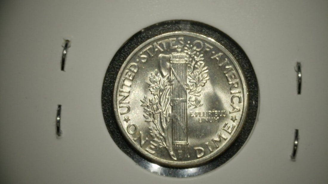 1941 1943 1944 1945 Mercury Dimes Lot - Adolph A. Weinman - Collectible Silver Coins - 6