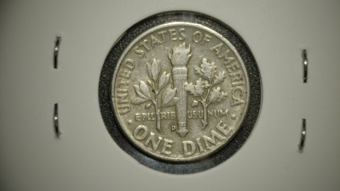 Collection of 5 Roosevelt Dimes by John R. Sinnock | 1947 F, 1955-D VF, 1956 EF, 1950 F, 1963-D Unc - 4