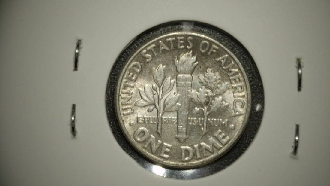 Collection of 5 Roosevelt Dimes by John R. Sinnock | 1947 F, 1955-D VF, 1956 EF, 1950 F, 1963-D Unc - 6