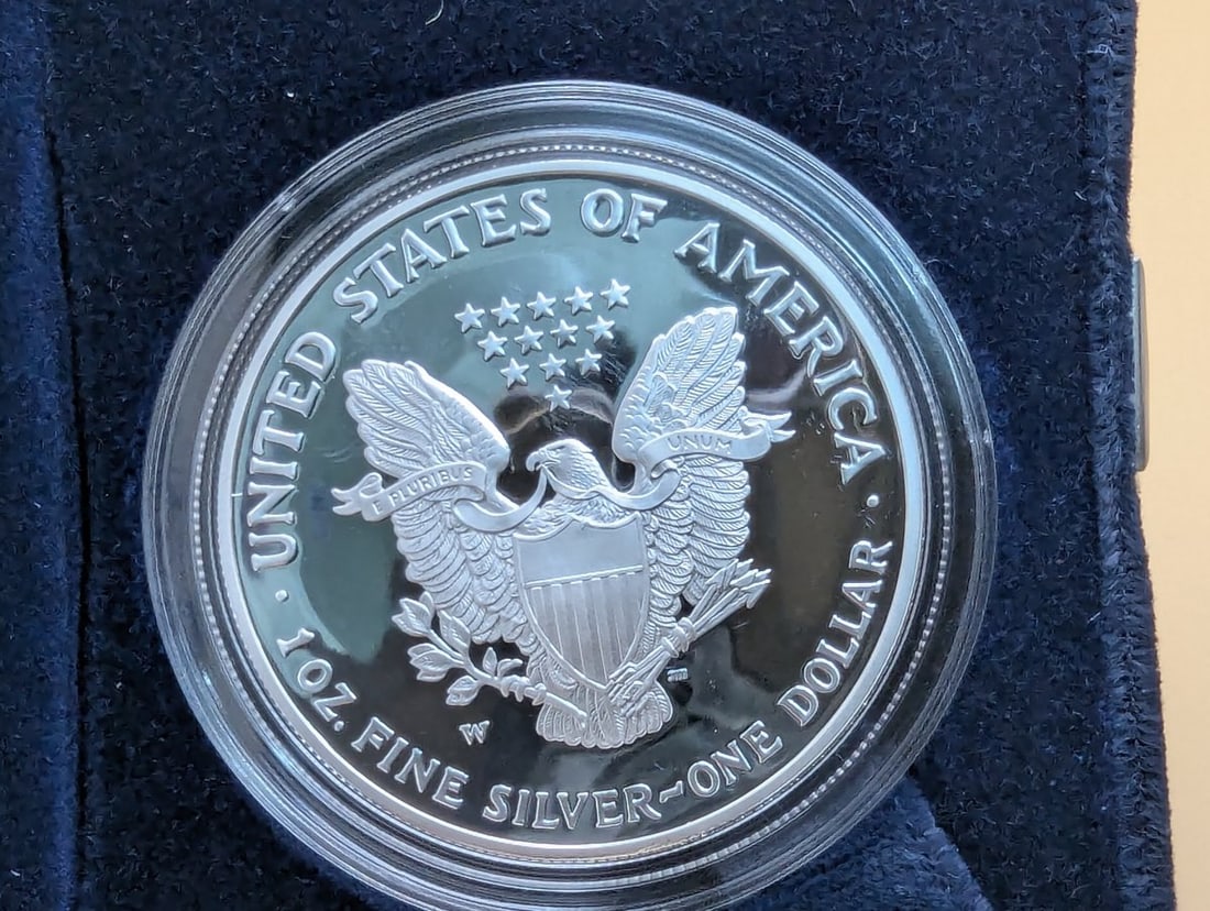 2004-W American Eagle One Ounce Proof Silver Dollar Coin Adolph A. Weinman Design - 3