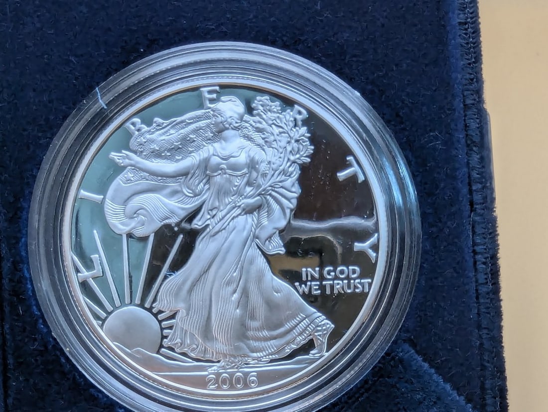 2006-W American Eagle Silver Proof Coin - Adolph A. Weinman - Excellent Condition - 2