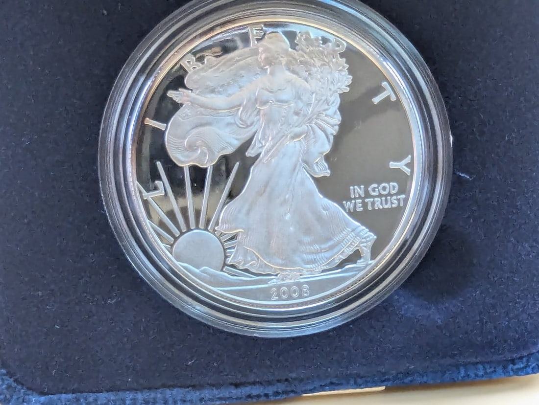 2008-W American Eagle Silver Proof Coin by Adolph A. Weinman - Mint Condition - 2