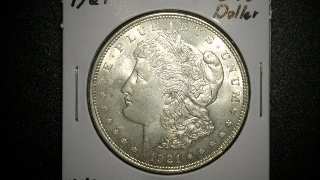 1921 Morgan Silver Dollar Collection by George T. Morgan - Unc and E.F. - 3 Coins Lot (1 of 6)