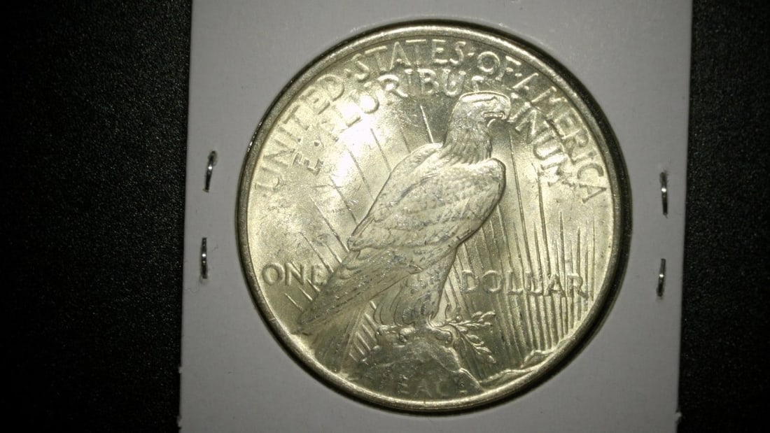 Lot of 1922 Peace Silver Dollars Unc & Fine Coins by Anthony de Francisci - 2