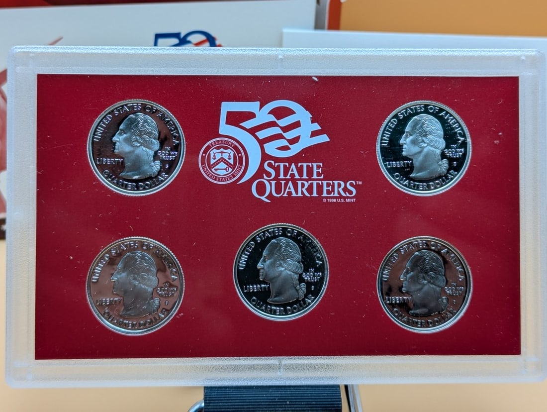 2001-S United States Mint Silver Proof Set 10 Coins Complete OGP with COA - 3